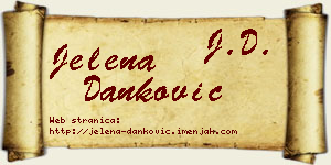 Jelena Danković vizit kartica